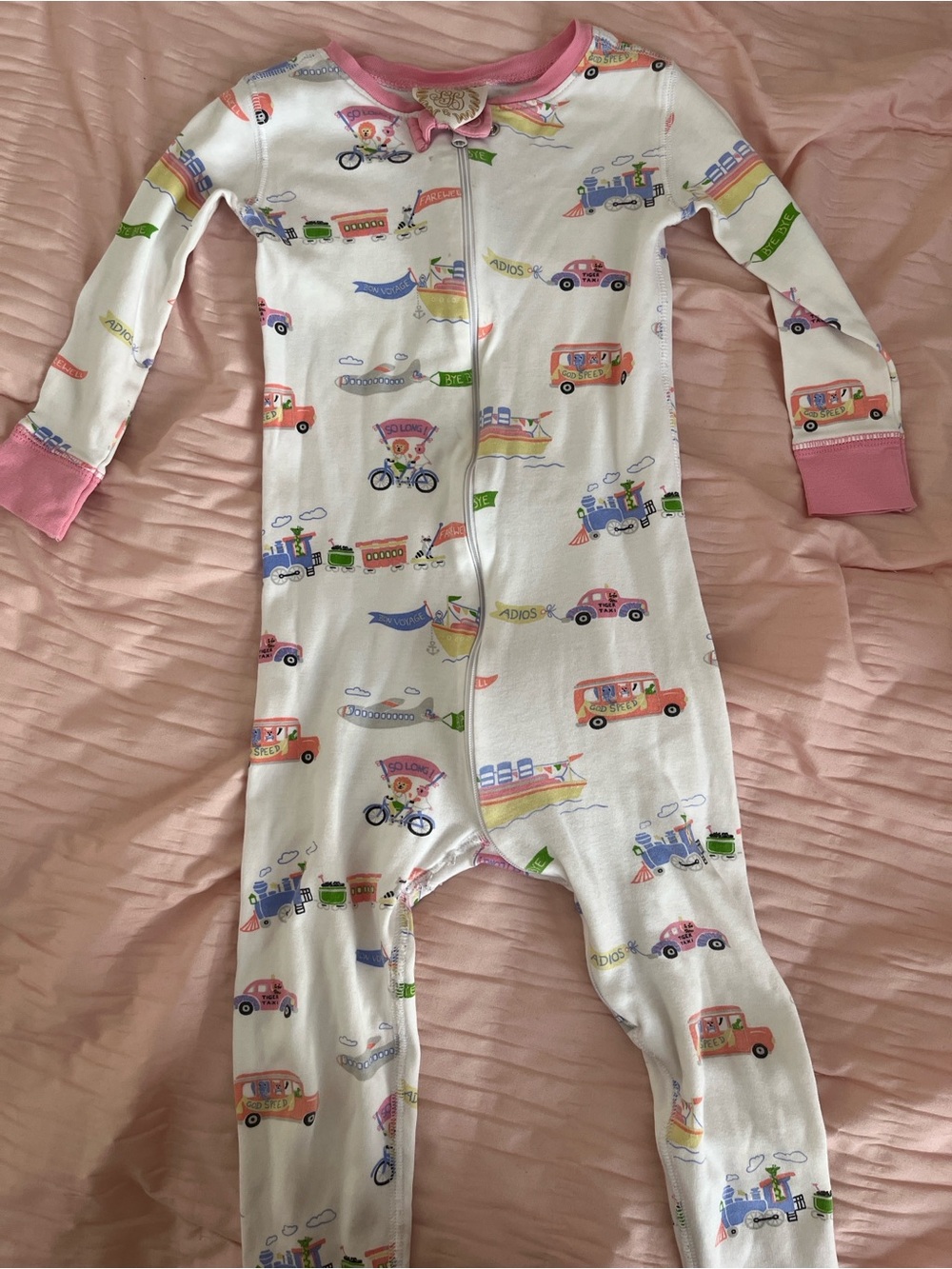 The Beaufort Bonnet Company TBBC Footie PJs Elizabeth monogram